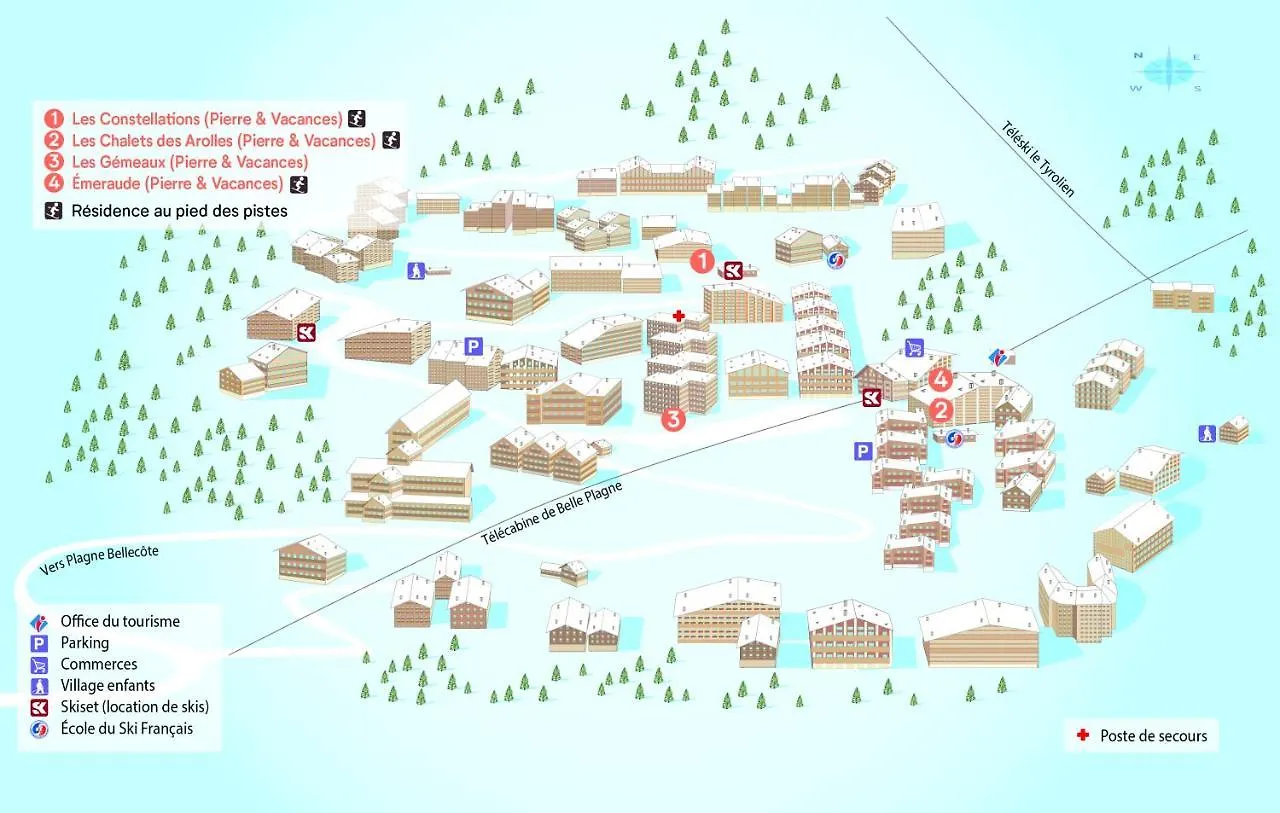 Ξενοδοχείο με διαμερίσματα Residence Pierre & Vacances Les Constellations La Plagne